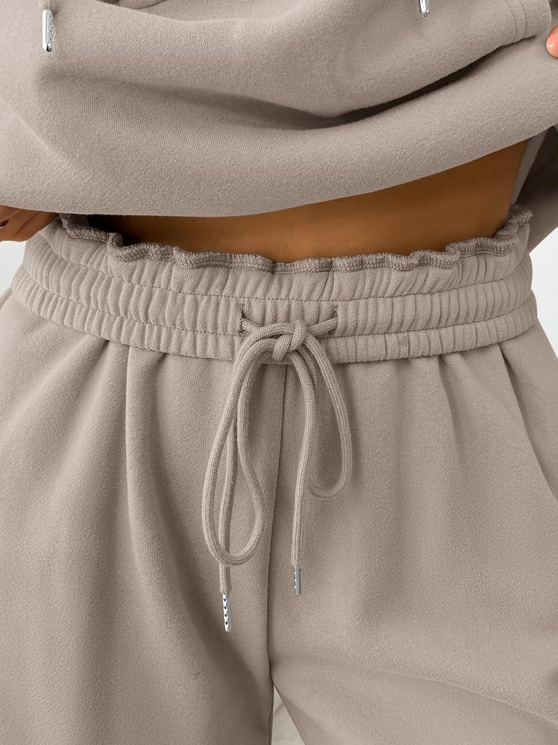 Trendy Queen Womens 2 Piece Outfits Lounge Fall Fashion Sets Oversized Sweatshirts Wide Leg Pants Sweatsuits Winter Clothes - Image 5