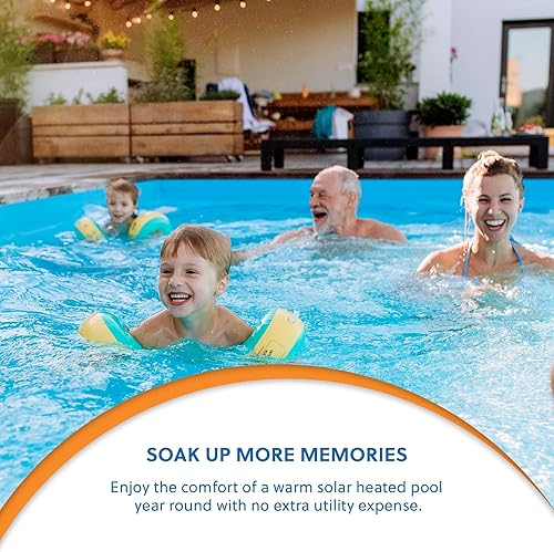 Miniatura 5 de SolarPoolSupply Kit de sistema de calentador solar de piscina de alto rendimiento, instalación rápida y fácil, alta salida de calor, sistema de