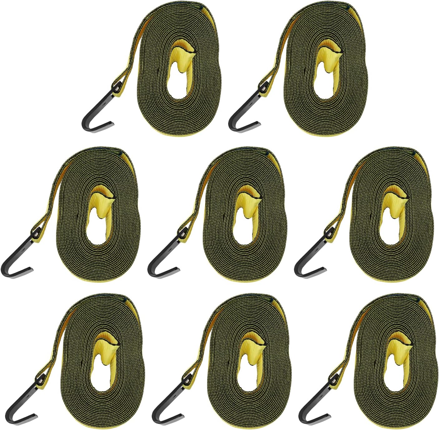 Winch Straps w/Flat Hook 2" x 30' Heavy Duty Flatbed Tie