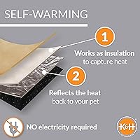 Vista 2 de Alfombra para mascotas de K&H, Gris