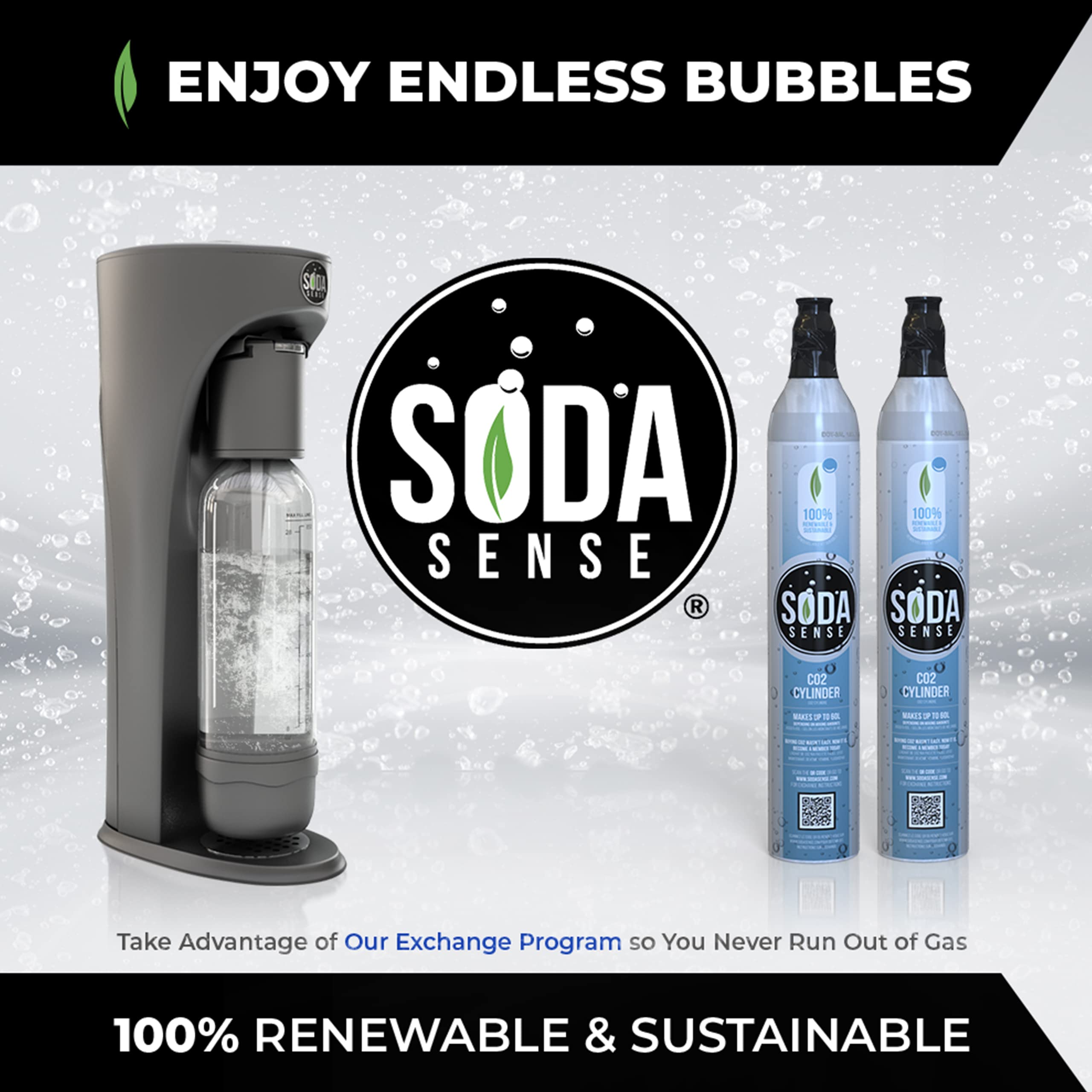 The Soda Sensei Sparkling Water Maker by Soda Sense, Carbonate Anything