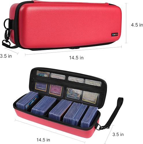 Vista 3 de Playing Card Storage Case Game Backpack Card Holder,Collectible Trading Card Storage Bag MTG Deck Box Fits Sports Card and Baseball Cards,Business