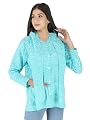 CHARVI Women's Cotton Floral Printed Summer Coat with Cap | Helps to Protect From Sunrays, Dust Pollution, Sunburn, Tann