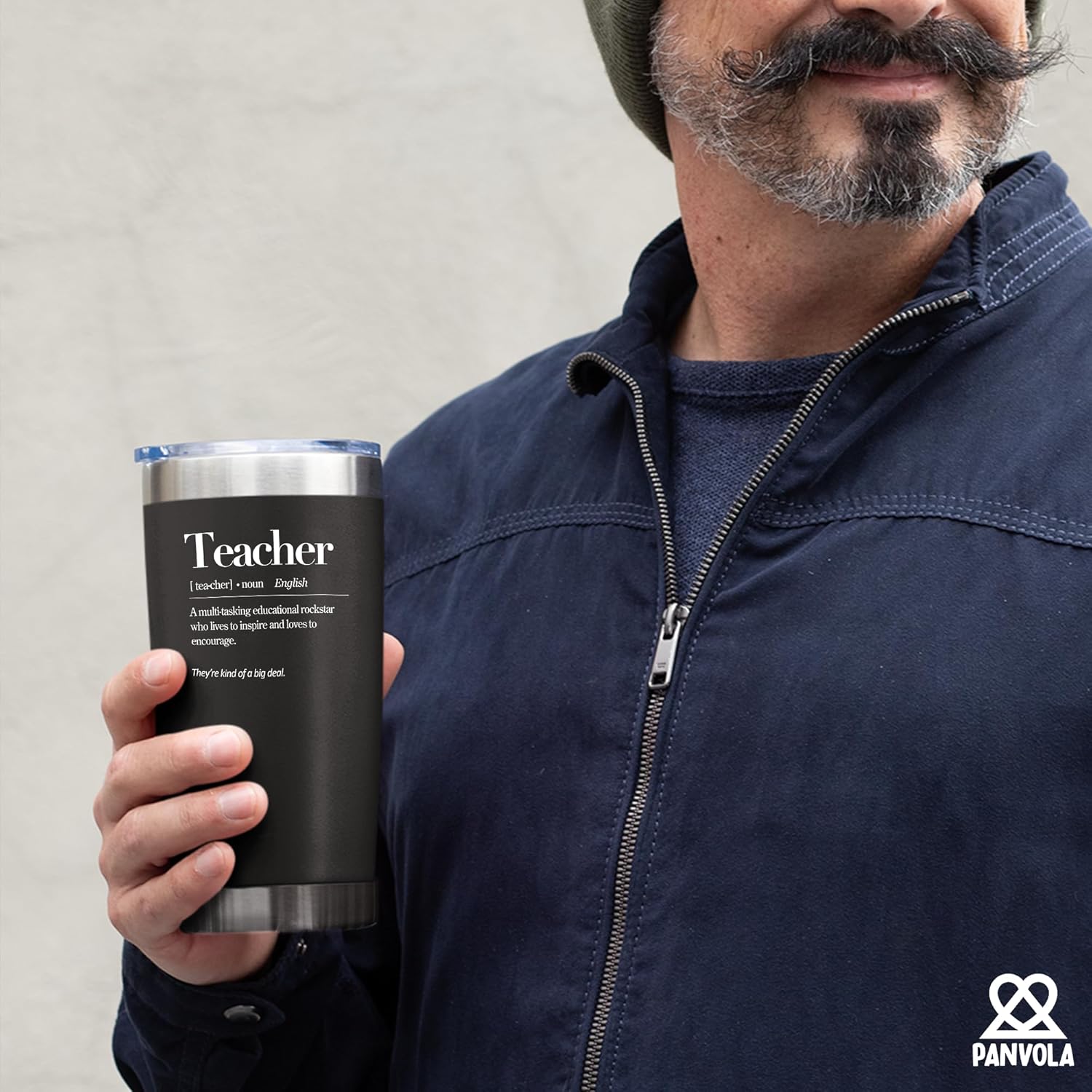 Teacher Definition Vacuum Insulated Tumbler Teacher Gifts Appreciation Gifts from Students End of the Year Gift to Teacher's Day Professor Stainless Steel Removable Lid Travel Mug (Black, 20 Ounces) - Image 7