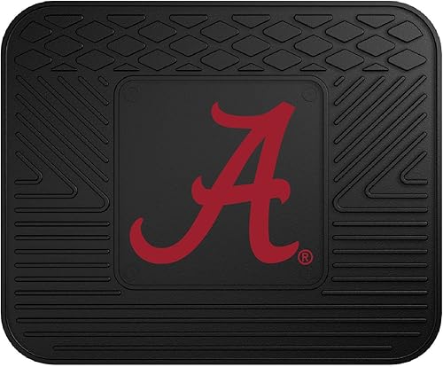 Miniatura 10 de Tapetes de piso de auto University of Alabama Crimsom Tide de FANMATS, de vinilo, Juego de 2 alfombrillas para coche de vinilo, Negro