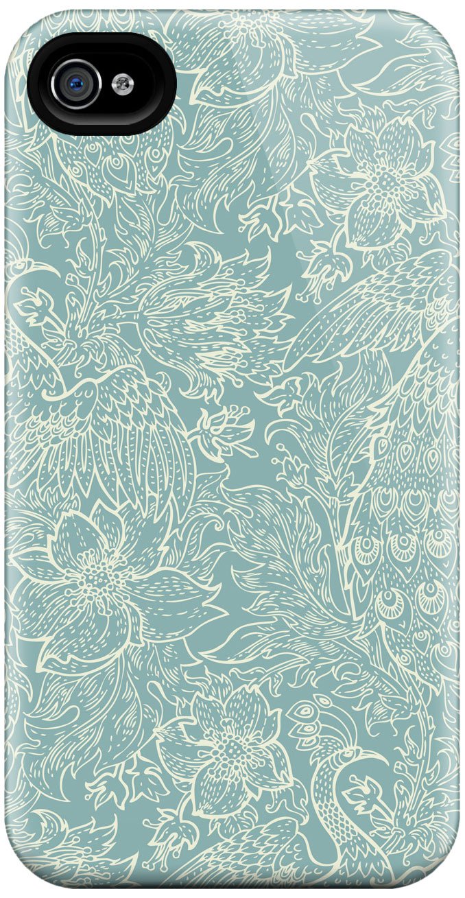 GelaSkins iPh4THC Peacock The HardCase for iPhone 4/4S - 1 Pack - Retail Packaging - Peacock