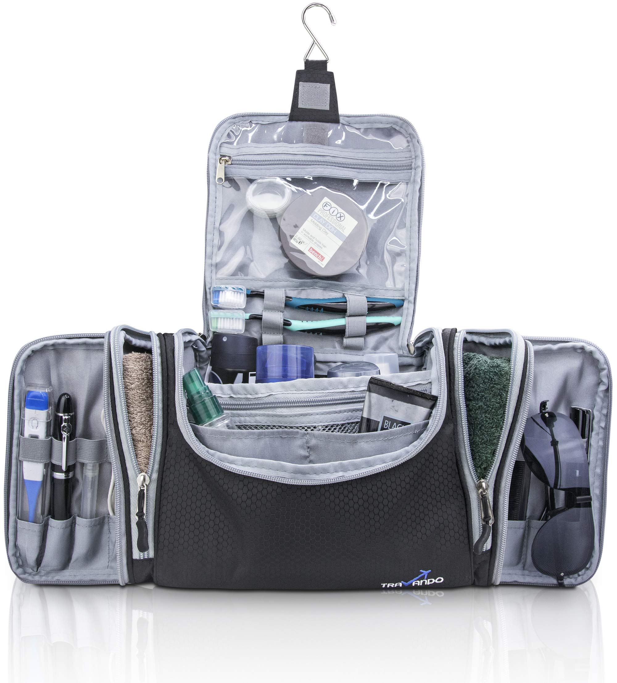 TRAVANDO XXL Borsa Toilette Signore Grande da Appendere 'Maxi' - 8,8 Litri - Borsa Cosmetica Con Molti Scomparti - Beauty Case Grande