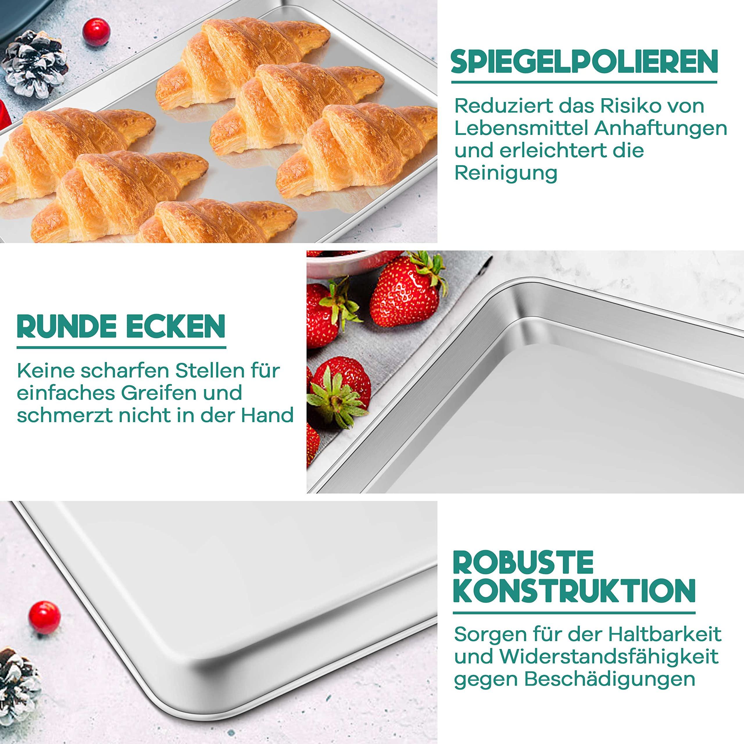 Plateau Inox Rectangulaire Grille De Refroidissement 40 X 25 Cm - Wilton Par 9,10 Grille De Four Teamfar