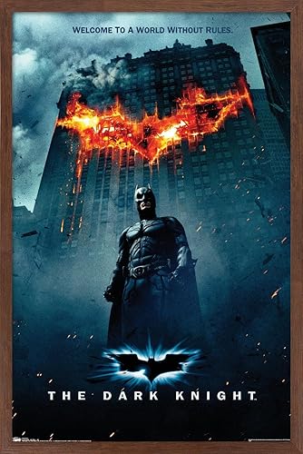 Miniatura 6 de Trends International DC Comics Movie - The Dark Knight - Póster de pared de una hoja con logotipo de Batman en fuego, 22.375 x 34 pulgadas, paquete