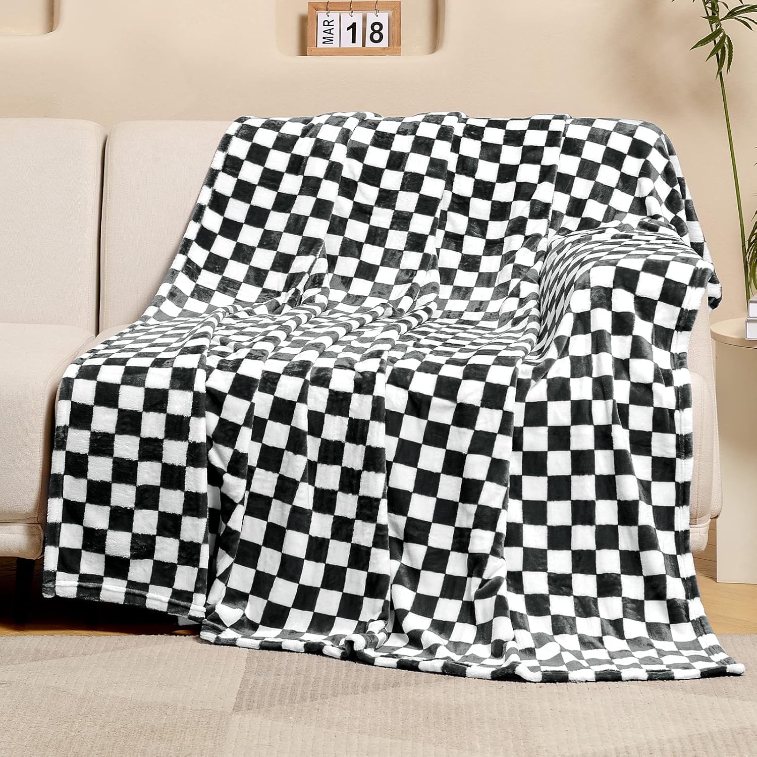 FY FIBER HOUSE Coperta In Pile Di Flanella 150x200 Cm Grigia | Morbida Microfibra Con Stampa Pietre - 3