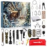 Survival Kit Advent Calendar for Men - Survival Tools Advent Calendar for Adult Teen 24 Days Christmas Countdown - 2025 Xmas Holiday Surprise Gifts for Outdoor Enthusiasts