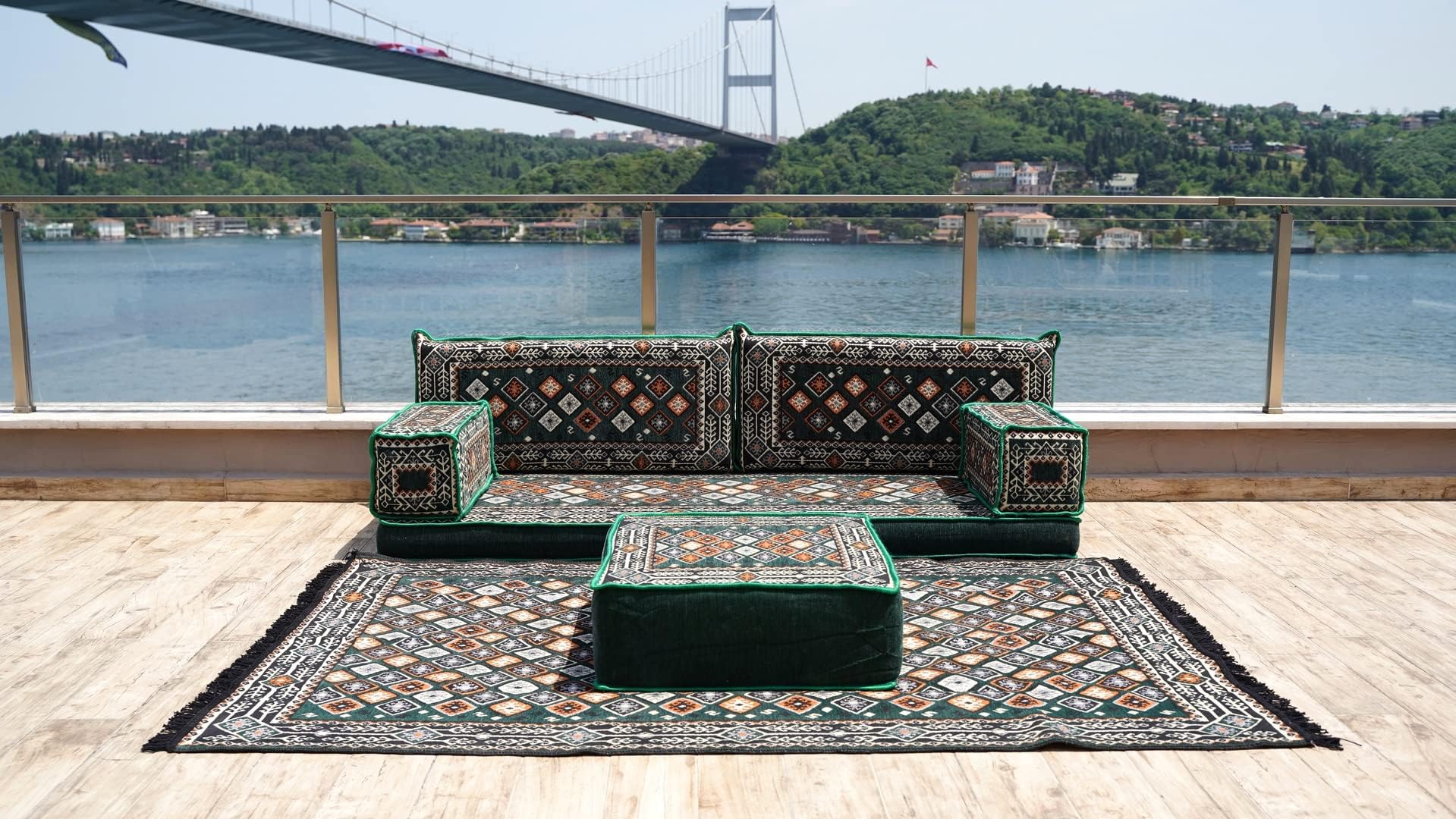 Sponsored Ad โ Traditional Floor Seating, Garden Patio Sofas, Arabic Majlis, Reading Sofas, Sofa Covers, Moroccan Cushion, Ethnic Floor Cushion (Sofa + Rug + Ottoman)