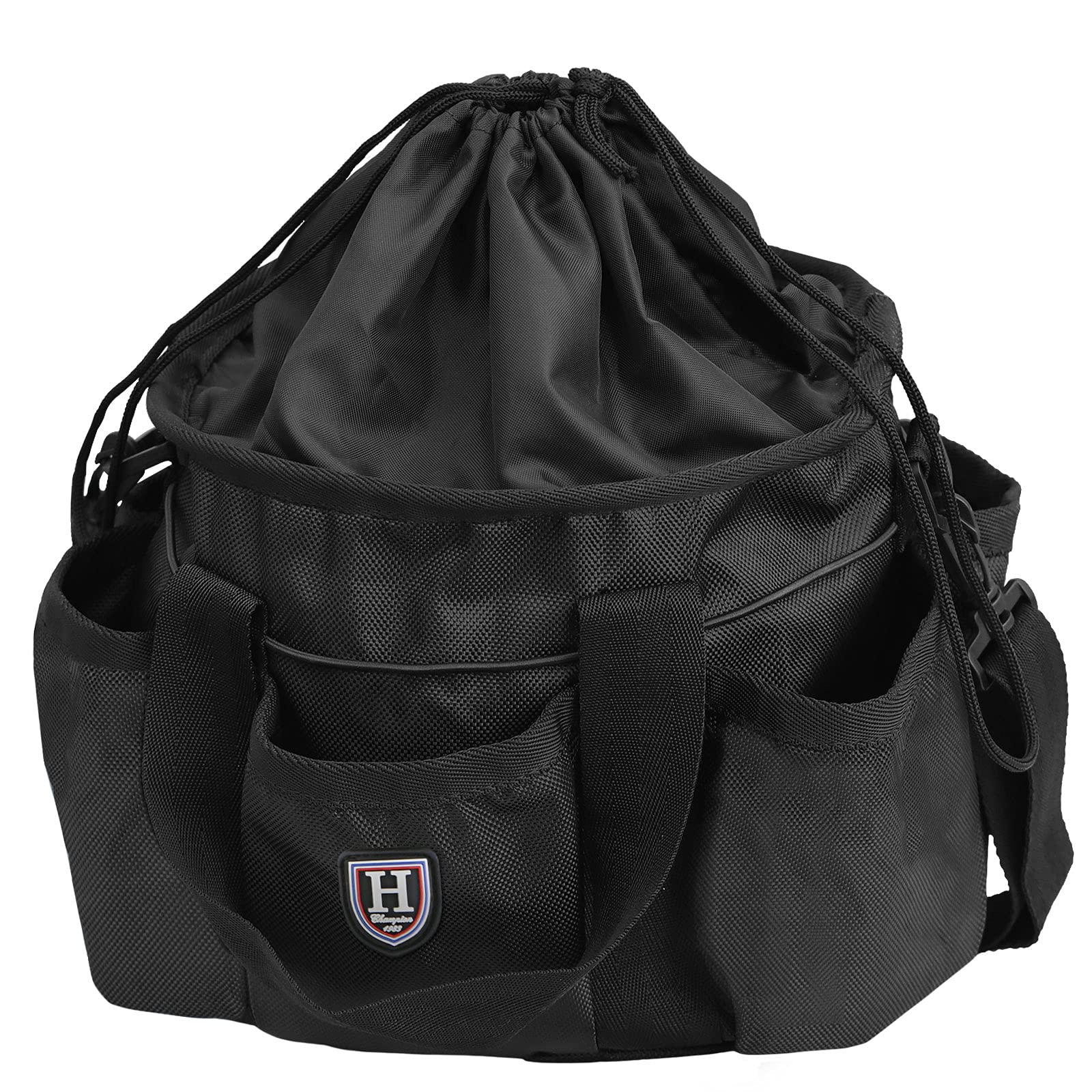 Harrison Howard Premium Multipurpose Long-lasting Horse Grooming Organizer Bag Cleaning Supply Tote Bag-Mars Black — image 1