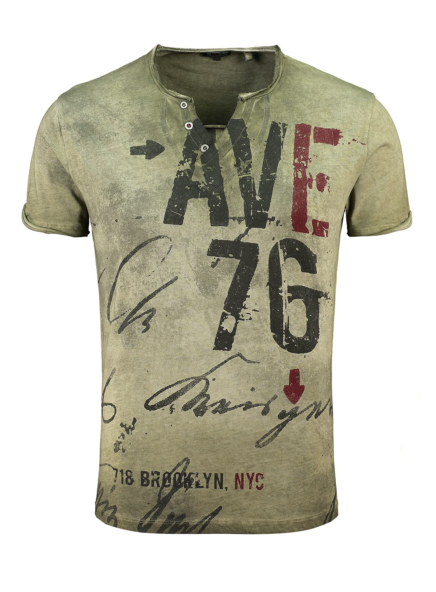 KEY LARGO Men's Outcome Button T-Shirt