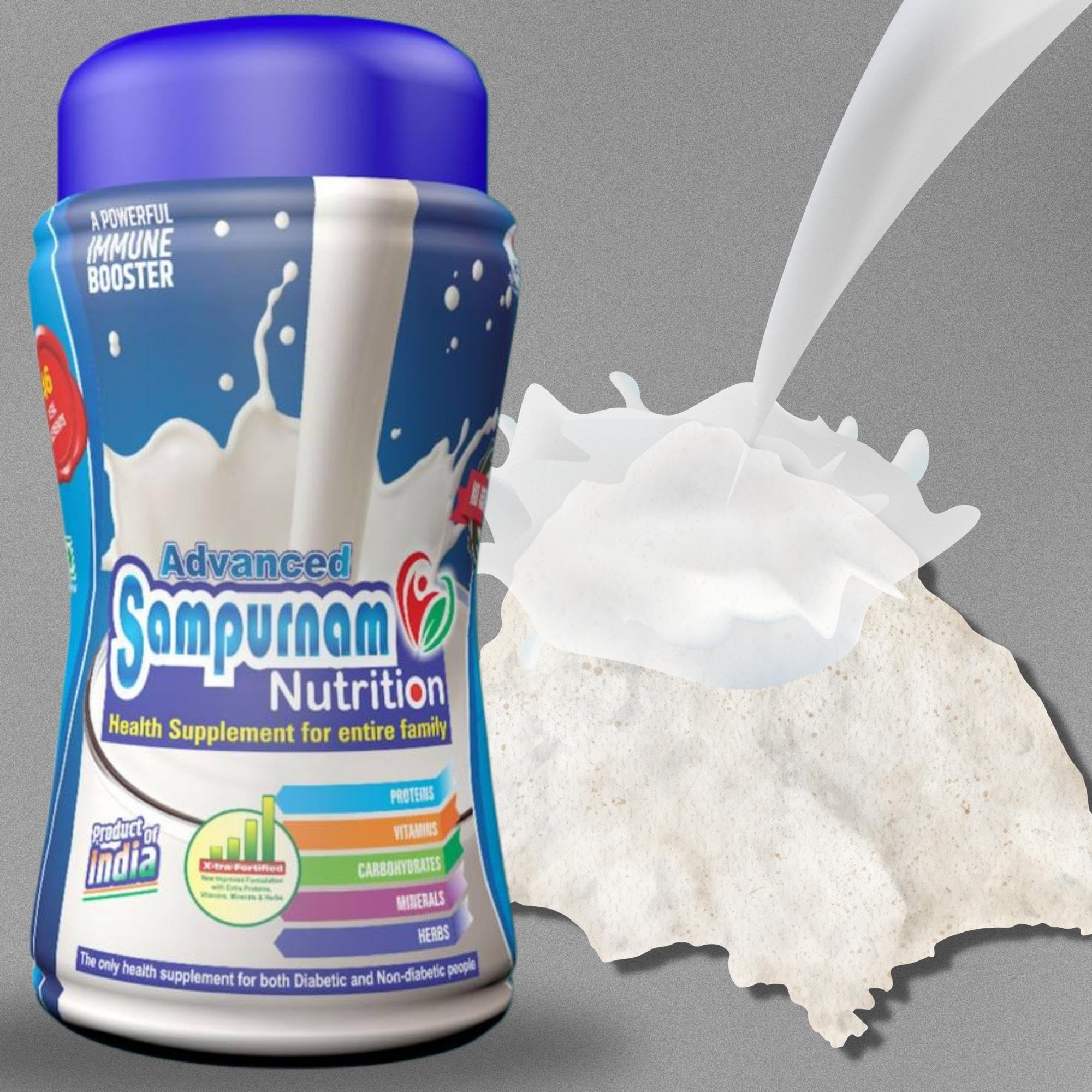 Advance Sampurnam Nutrition 720gram,Pack of 1