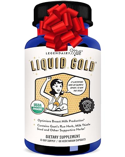 Legendairy Milk Liquid Gold Lactation Support | Lactation Supplement with Organic Goats Rue, Milk Thistle, Shatavari, Fennel, Alfalfa & Anise | Breastfeeding Supplements, 60 Count - 60 Count (Pack of 1)