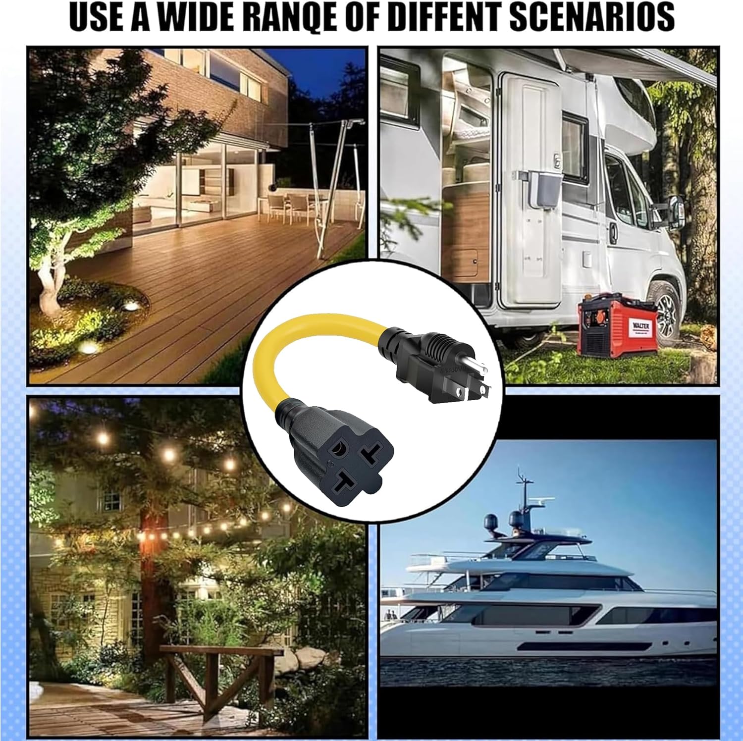 URANT Extension Cord in various outdoor scenarios