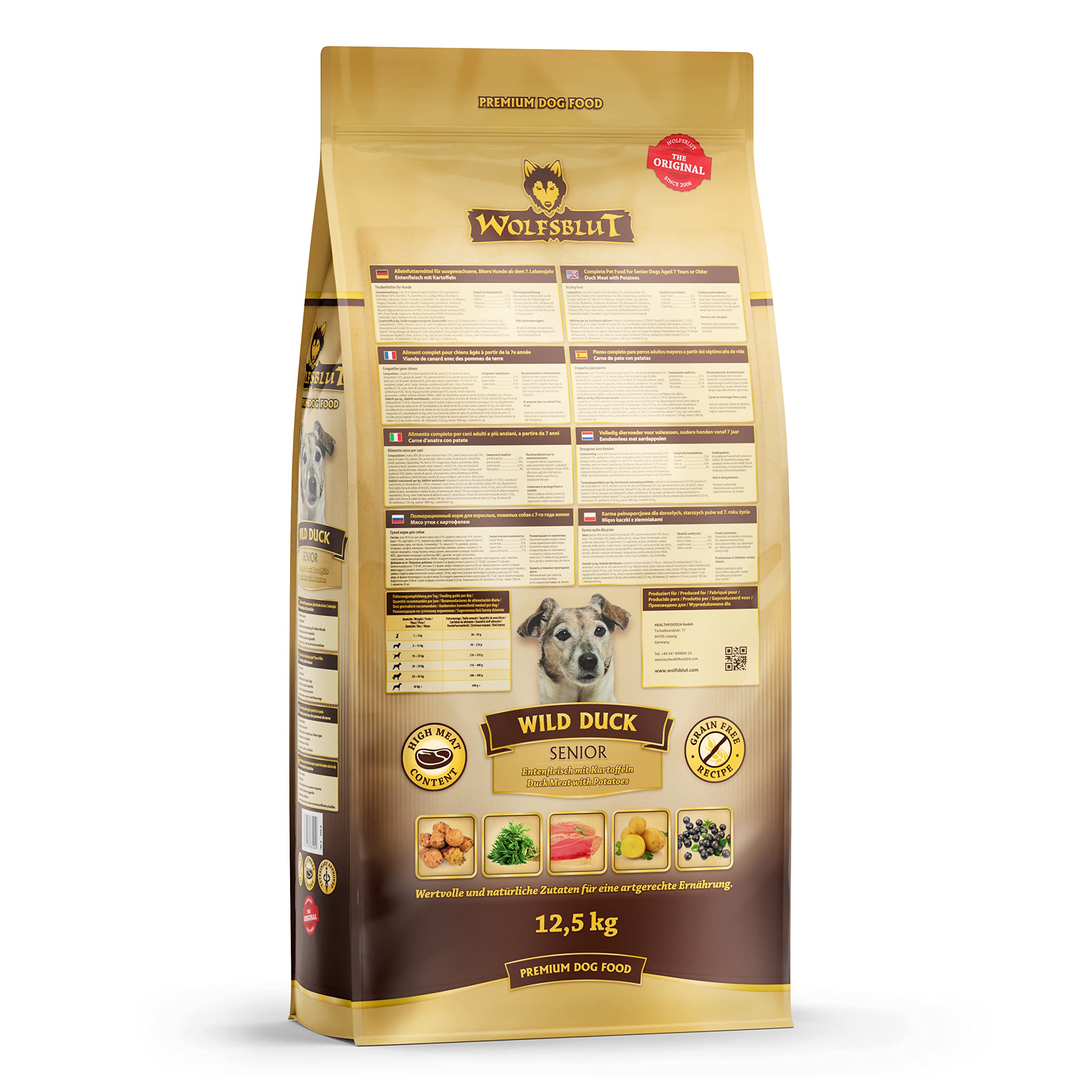 Wolfsblut Wild Duck Senior 12,5 kg