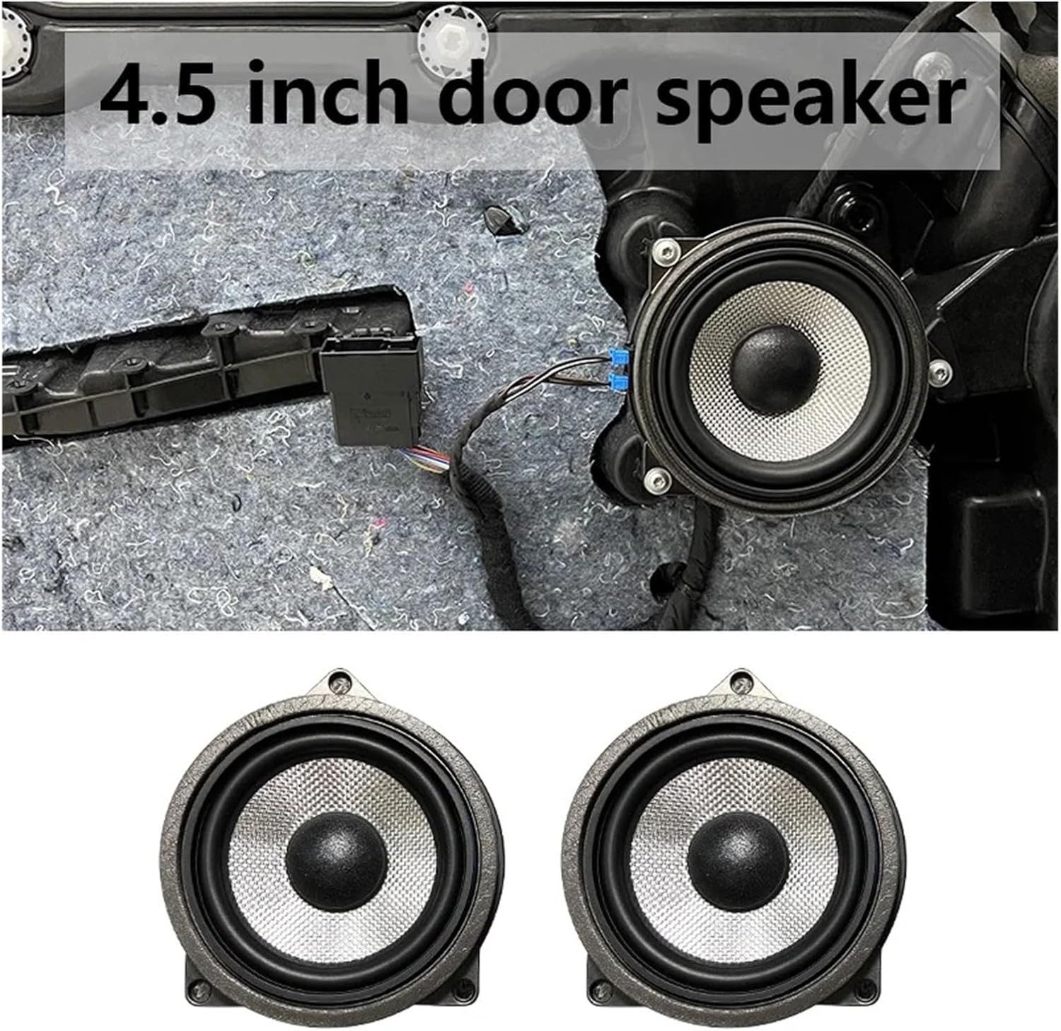 4.5 Inch Car Door Midrange Speaker Compatible with BMW G01 G05 G20 G30 F20 F25 F30 F34 F39 F46 F48 F92 Sound Horn Music Accessories Speakers