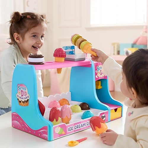 Miniatura 8 de Juguete de simulación para hacer helados, juego de juguetes de comida, accesorios de cocina, regalos preescolares de Navidad para niñas, niños