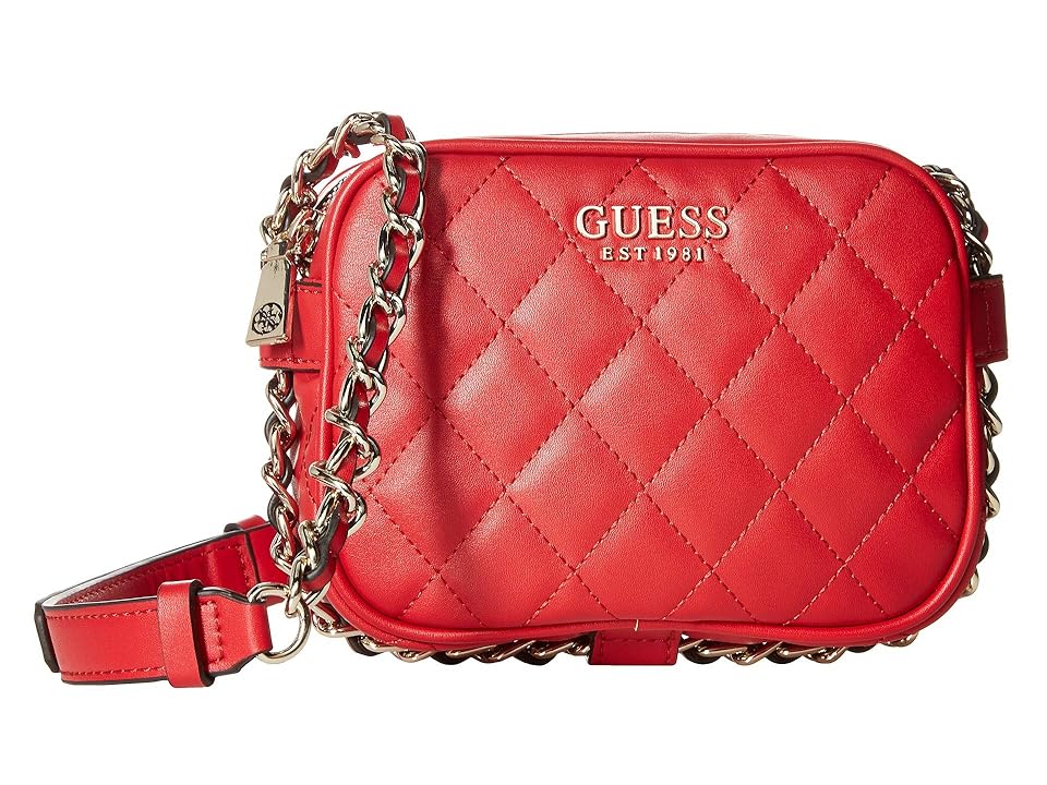 

GUESS Sweet Candy Mini Crossbody Top Zip (Red) Handbags