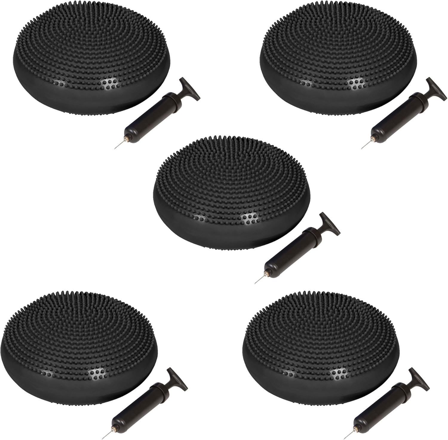 Trademark Innovations PVC Fitness and Balance Disc - 13-Inch Diameter - Set of 5