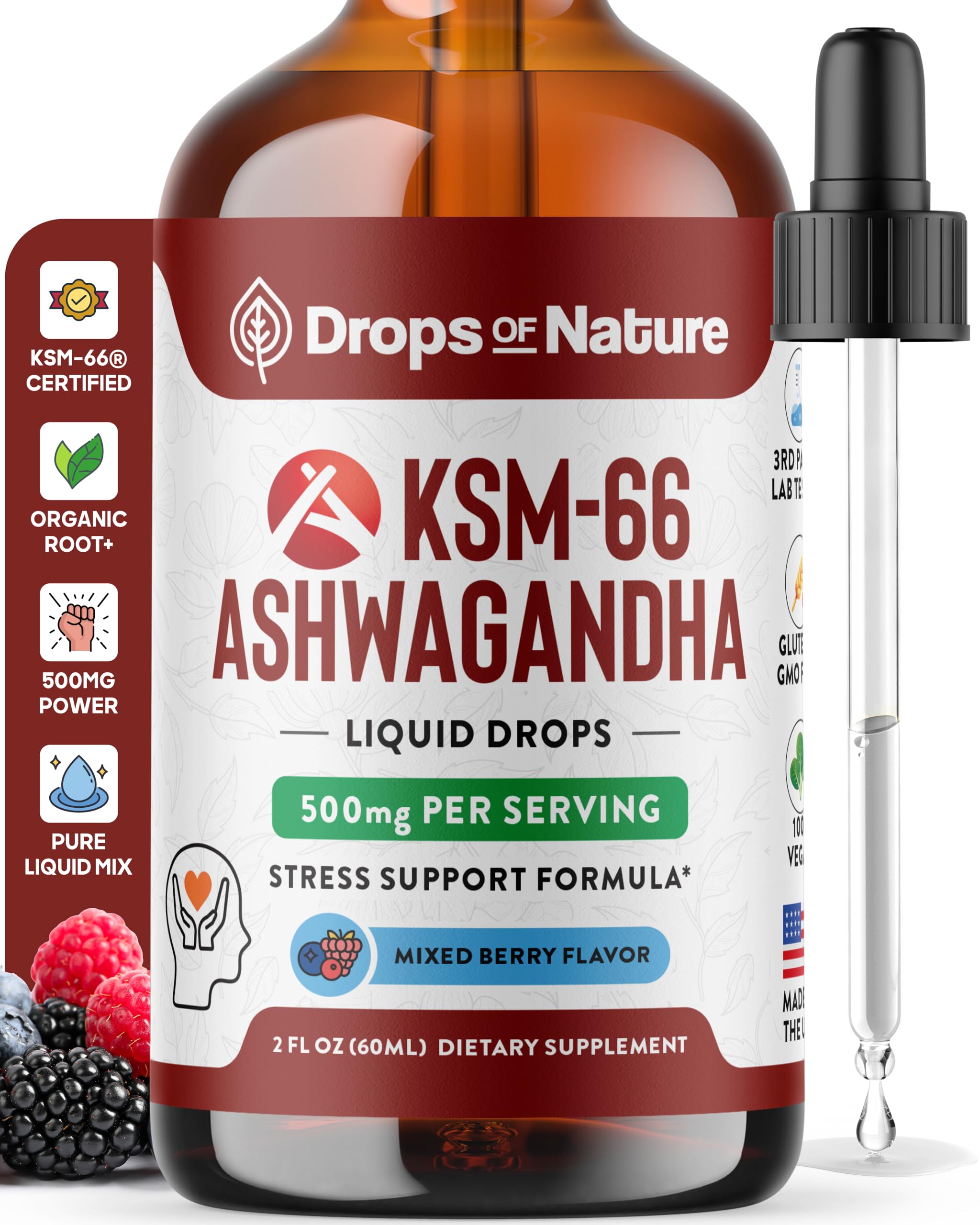 Drops Of Nature KSM-66 Liquid Drops