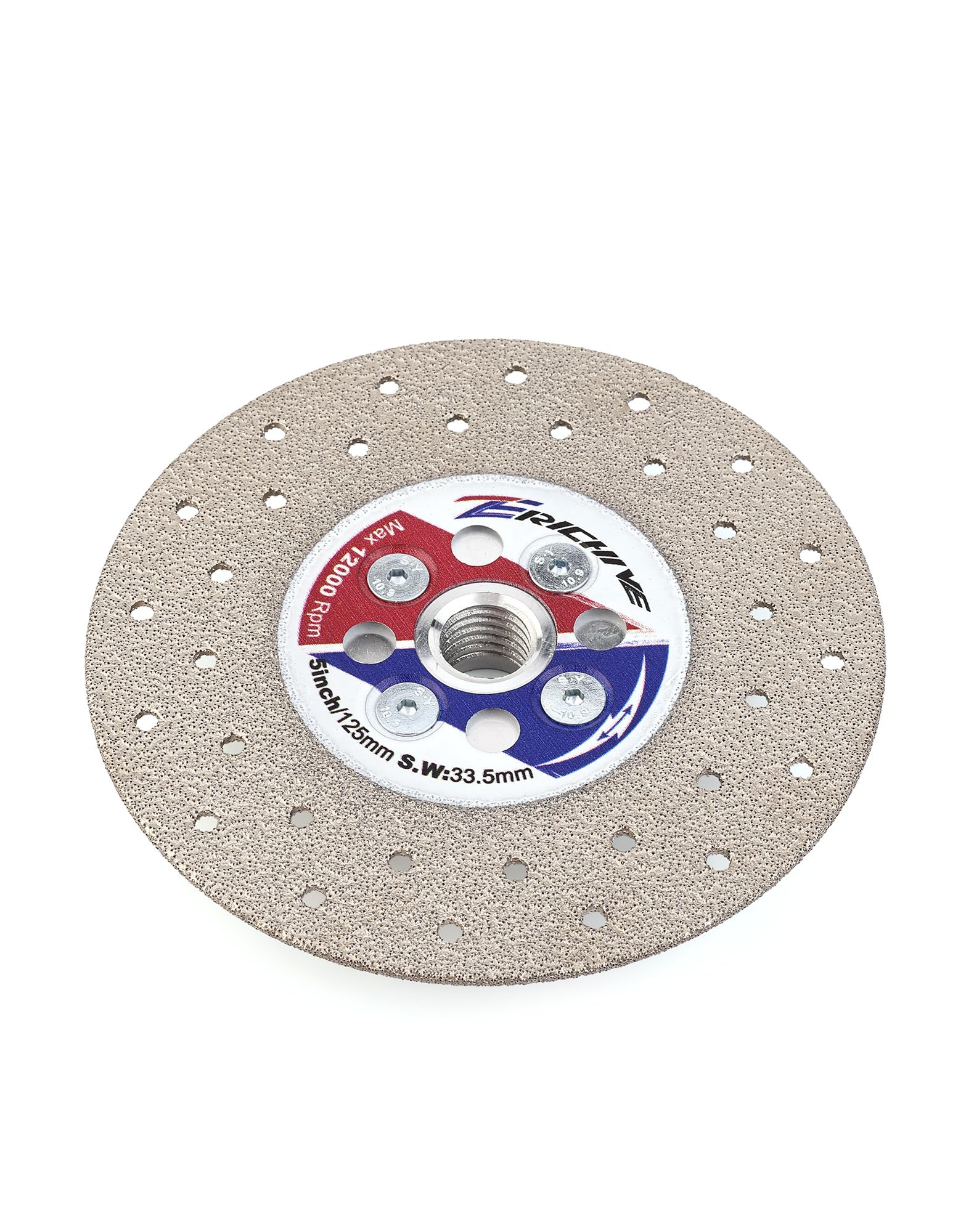 Diamond Cutting Discs 125mm x M14,Granite Cutting Disc Double-Side Vacuum Brazed Diamond Discs for Marble Granite Tile