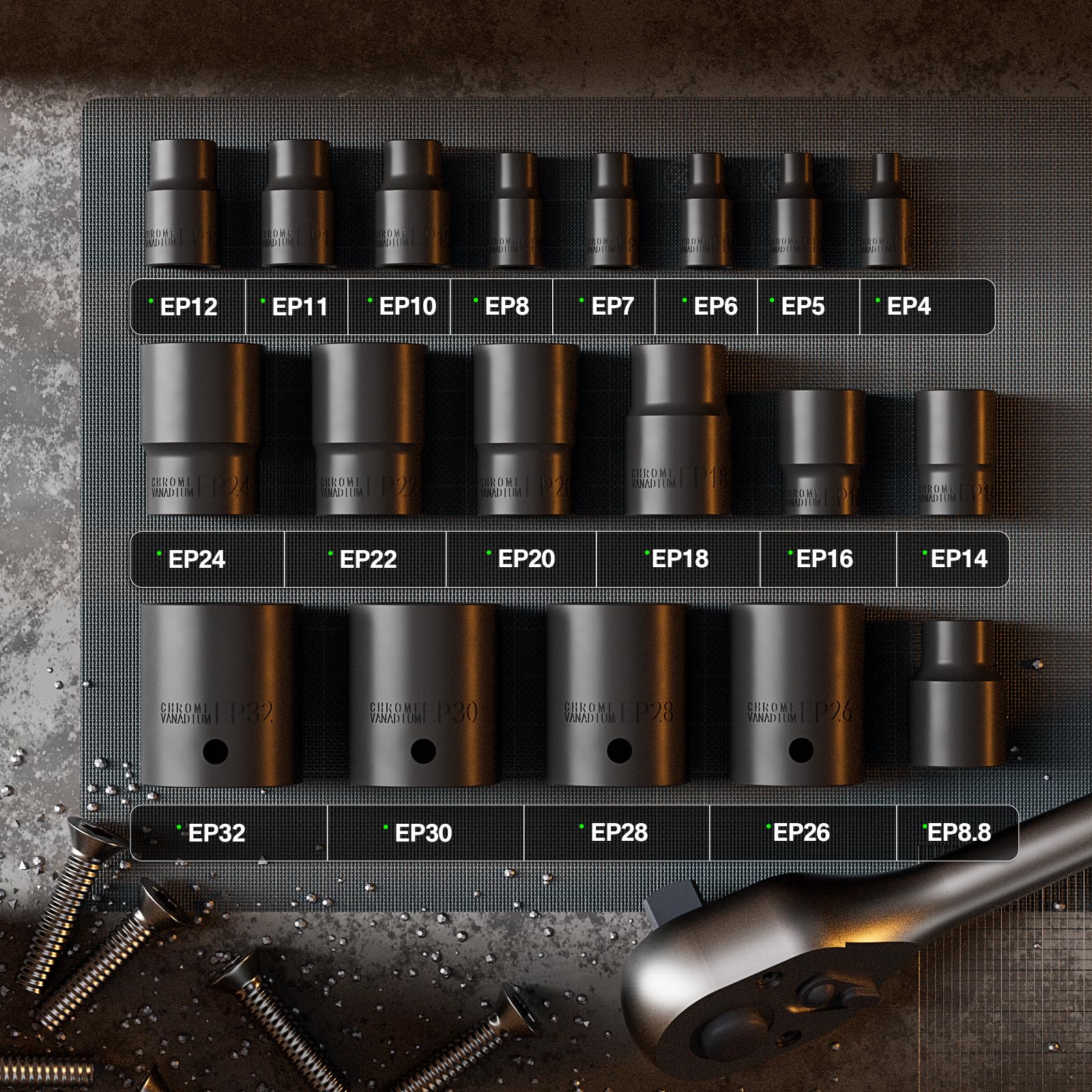 Amazon.com: YEKEPRO External Torx Plus 19pc Socket Set, 6 Point EP