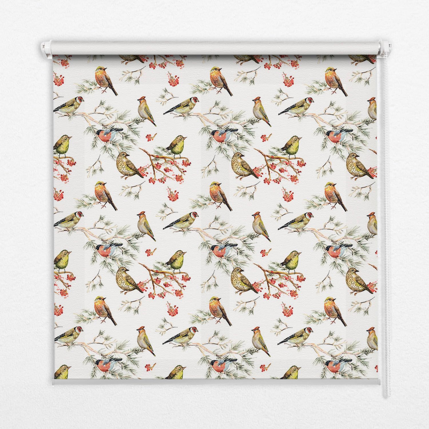 Store banne sans perçage oiseaux sur les branches pour sublimer votre salon