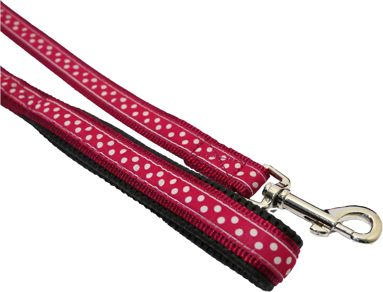 Rosewood Wag-n-Walk Lead, 3/4-inch, Red/Spotty