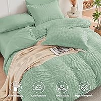 Vista 554 de HYMOKEGE - Juego de edredón tamaño king, color negro y rojo, de sirsaca, de 7 piezas, para todas las estaciones, en una bolsa, para dormitorio