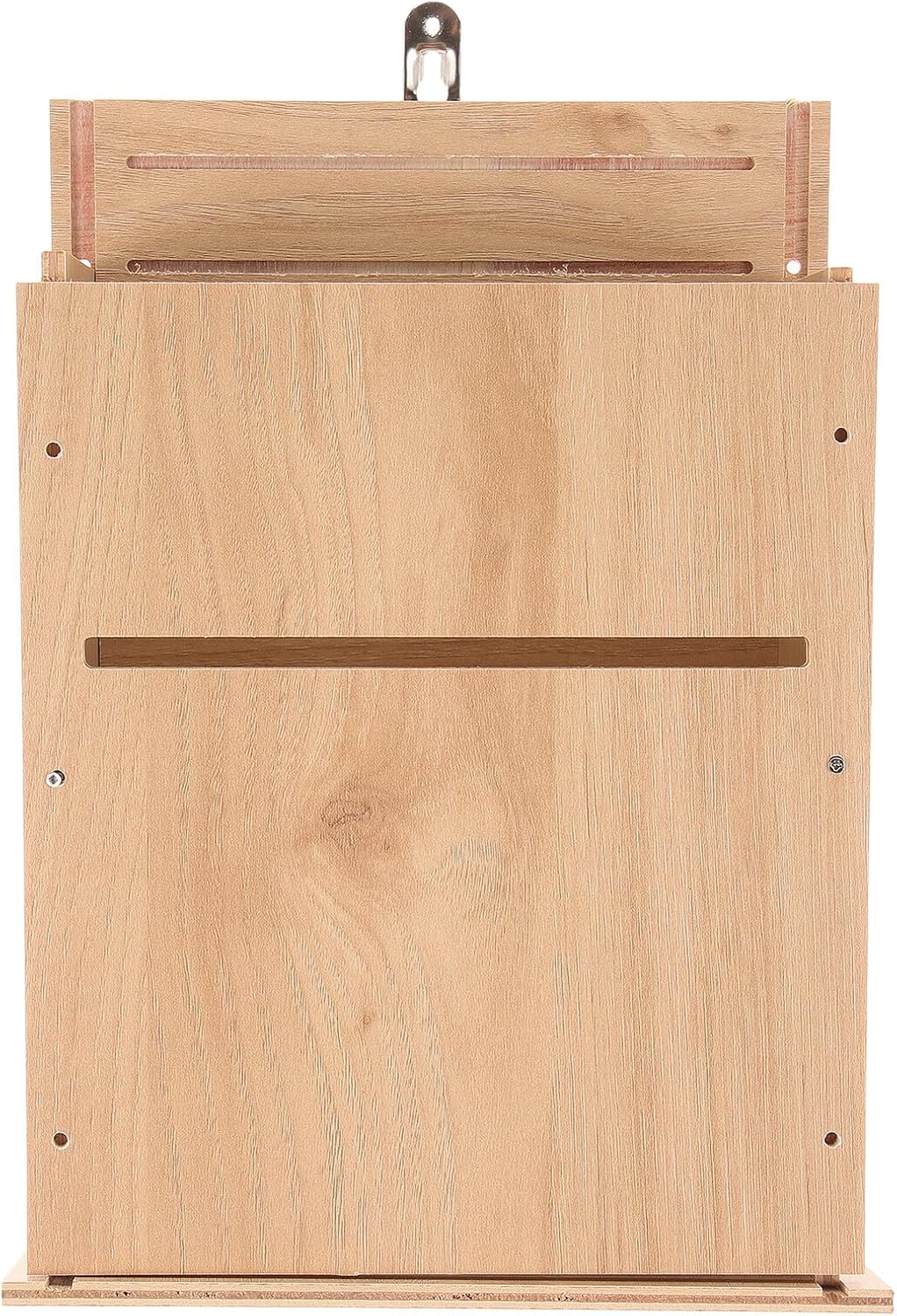 HOMSFOU Wooden Bat House for Backyard and Garden Outdoor Hanging Shelter, Three-Tier Bat Box for Courtyard Wildlife Habitat