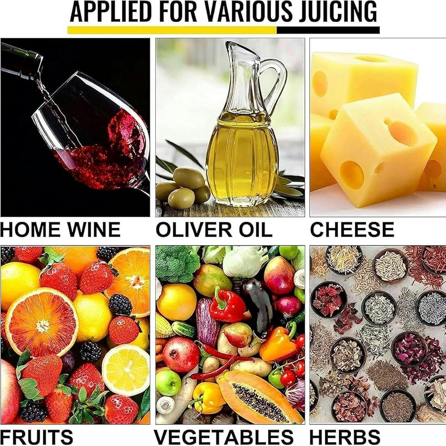 Electric Extractor Separator Wine Press, 5.5L Grape Press, Manual Juicer with Stainless Steel Bucket for Juice, Herbal Juice, Cider, Wine