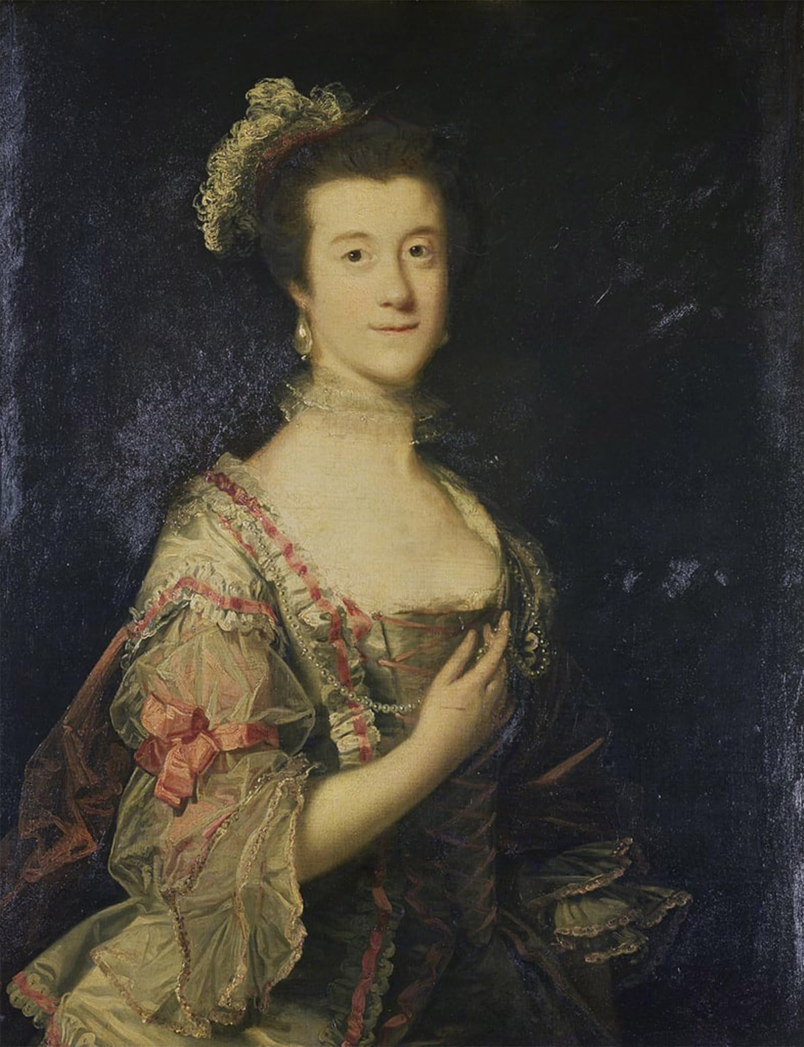 Artxlxxbn No Frame Famous Painting Art Wall Decor Abstract Art Picture Anne Later Lady Mendip By Joshua Reynolds Animal Pictures For Home Decor 60X90cm