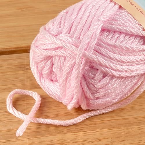 Miniatura 10 de JubileeYarn - Ovillo de estambre deliciosamente regordete de 3.53 onzas por madeja de bambú súper grueso, color amarillo pastel, 2 madejas