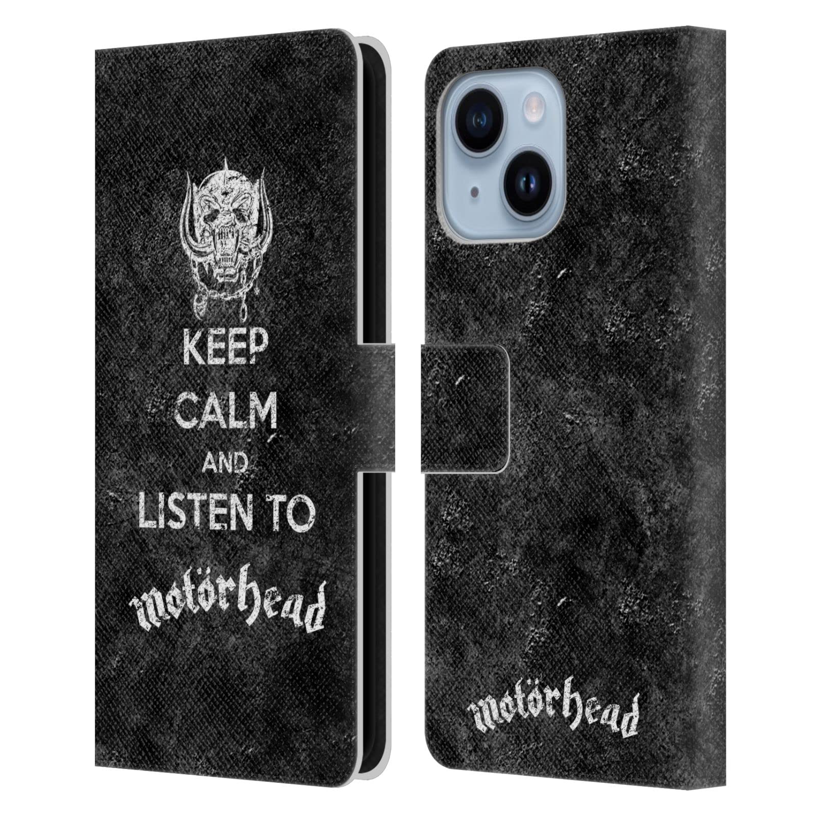 Étui Portefeuille Motorhead Cuir Housse iPhone 14 Plus