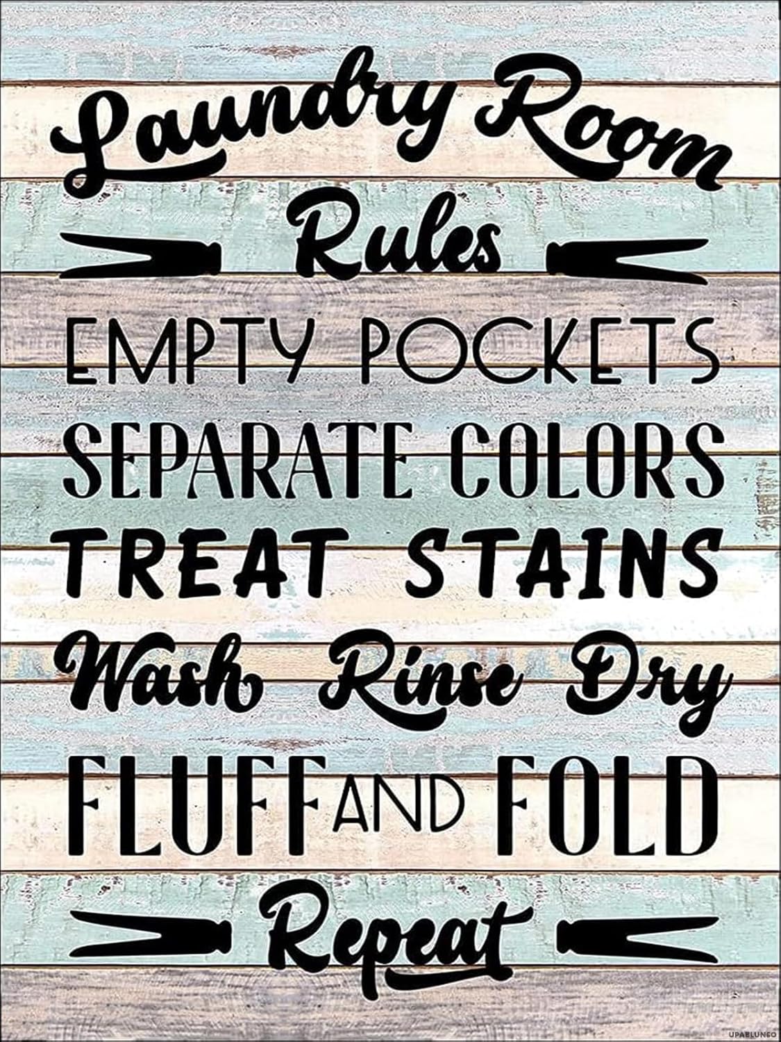UPABLUNSO 5D Diamond Art Laundry Room Rules Diamond Painting Kits for Adults DIY Paint by Number for Home Recreation and Wall Decoration 12x16 Inch