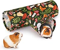Bienbee 3-Way Guinea Pig Tunnel Hideout - Washable Foldable Rabbit Tunnel Toy for Guinea Pigs, Bunnies, Hamsters, Ferrets