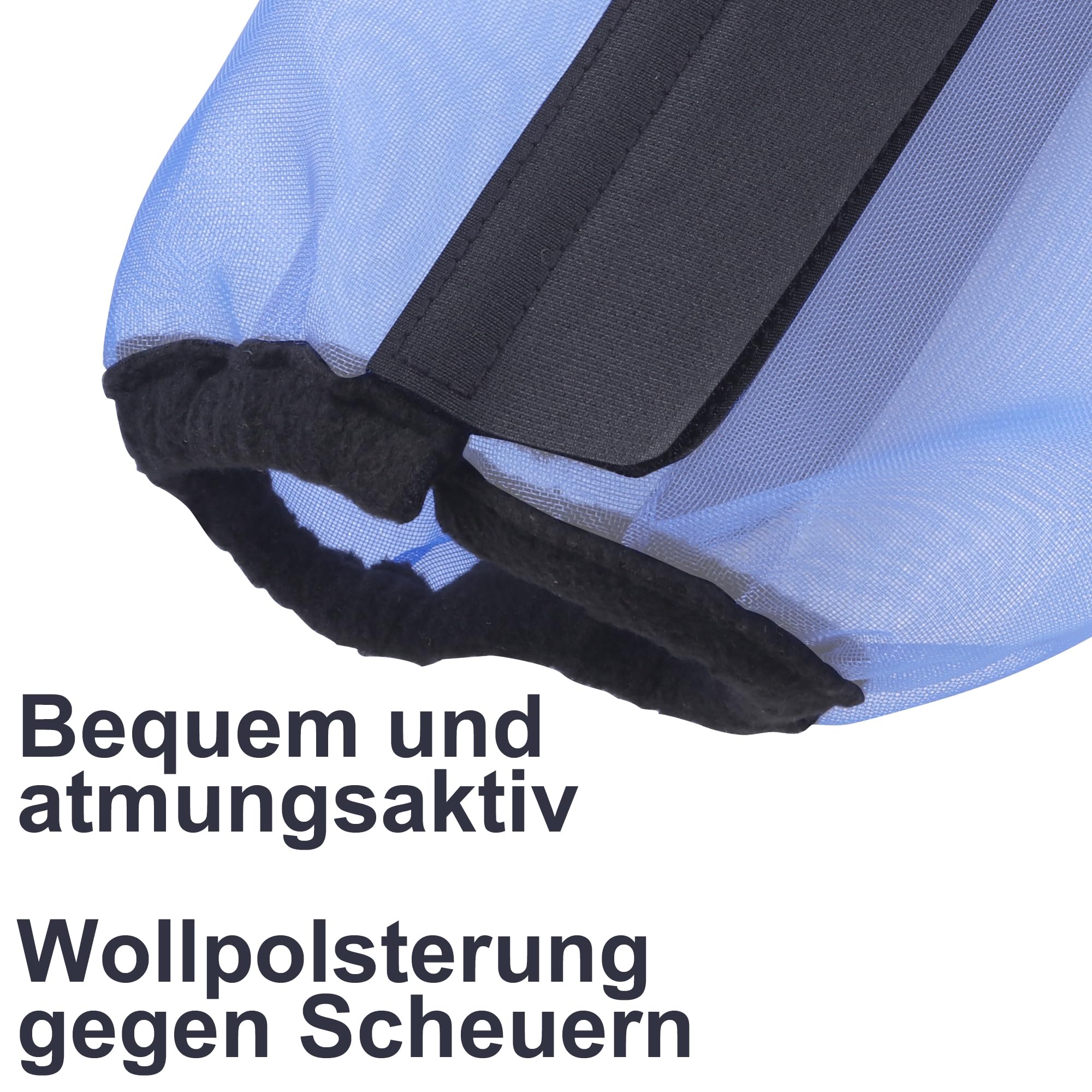 4 Stück Fliegenstiefel für Pferde, Locker Sitzend, Atmungsaktiv, Feinmaschig, Schützt vor Beinermüdung und Stampfen, ideal für den Sommer