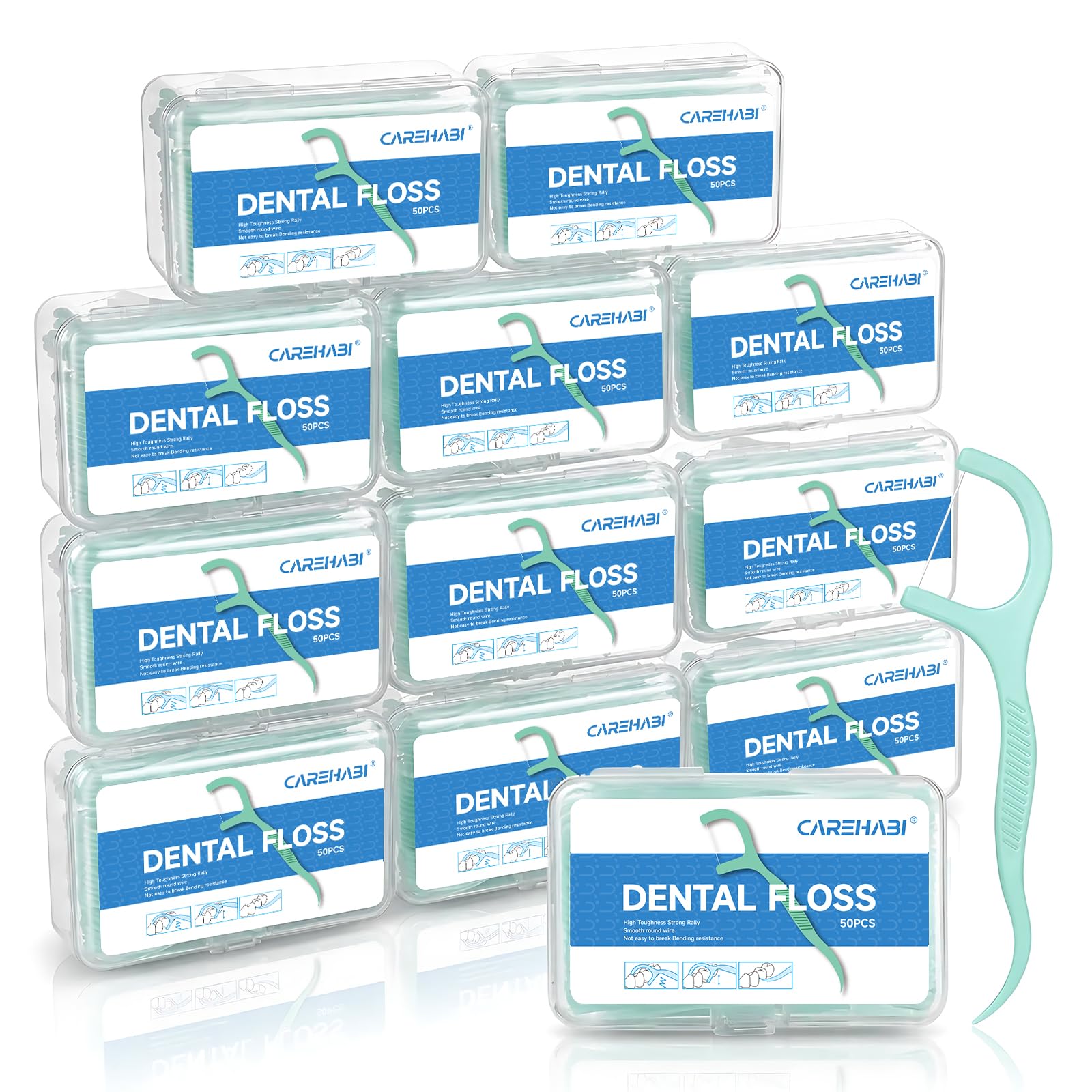 600 Pezzi Archetti Filo interdentale,Archetti Filo Interdentale Forcella Con Aroma di Menta, Bastoncini di Filo Interdentale, Stuzzicadenti per Pulizia Denti