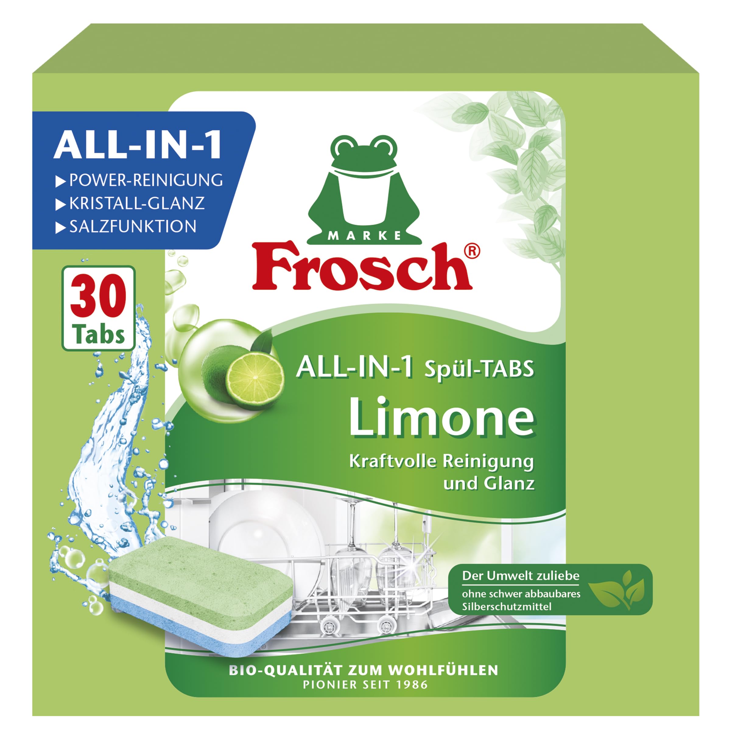 dishwashing tabs 30's Lime
