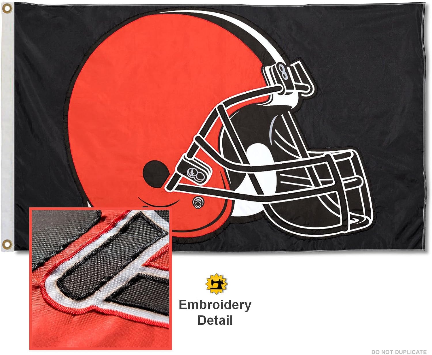 Cleveland Browns Embroidered Nylon Flag