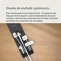 Vista 4 de Belkin - Tira de alimentación con protección contra sobrecargas de 12 tomas de corriente con 12 tomas de corriente alterna y enchufe plano de 8