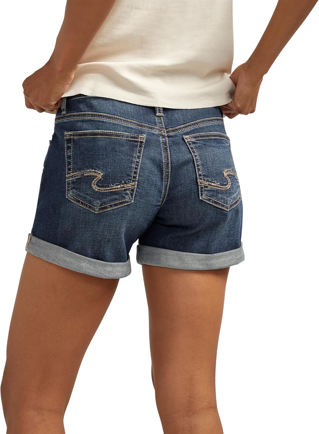 Silver Jeans Co. Women's Boyfriend Mid Rise Short