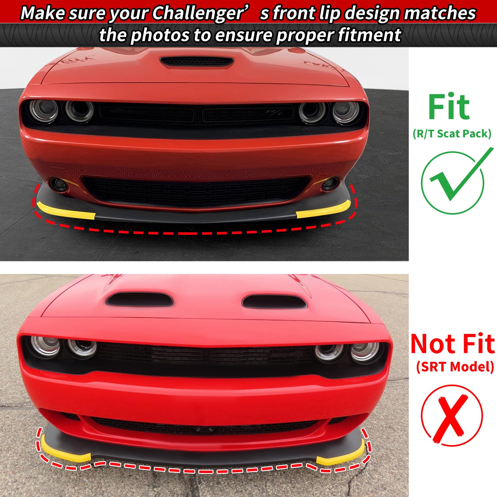 Amazon.com: WildWell Front Bumper Lip Splitter for 2015-2024