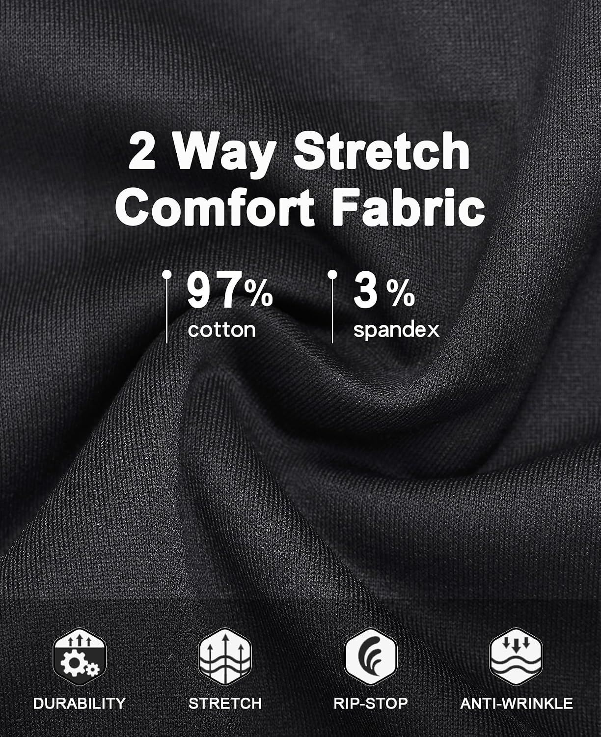 Susclude Men's Cargo Tactical Pants Breathable Ripstop Work Hiking Trousers