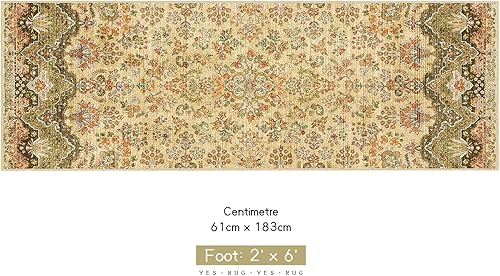 Vista 185 de Alfombras pequeñas de 2 x 3 pulgadas para entrada, alfombra bohemia verde para baño, pasillo, alfombra de cocina vintage, antideslizante, lavable