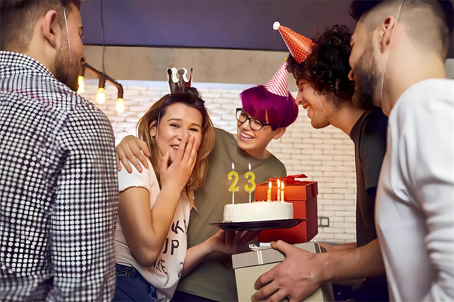 10-Pieces Number Candles 0-9 Birthday Candles for Cake, Gold Number Birthday Candles Bulk 0 1 2 3 4 5 6 7 8 9 for Happy Birthday Wedding Anniversary Party Supplies Cake Decoration (10-Count)