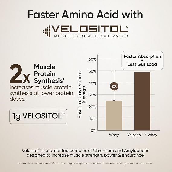 WELLBEING NUTRITION Whey Protein Isolate + Concentrate (Cappuccino) | 24g Protein, 12g EAA, 5.8g BCAA | Clinically Proven 2X Muscle Protein Synthesis| 4B CFU Probiotics & Digestive Enzymes | 1kg